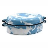 Тава Елипса с др. и капак цветна 0